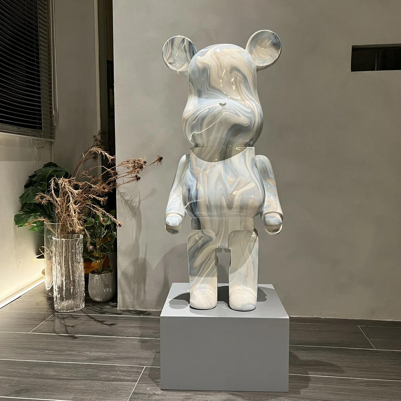 Изготовленные на заказ «сделай сам» чистые медведи Bearbrick 1000 1000% из кирпича 400 400%