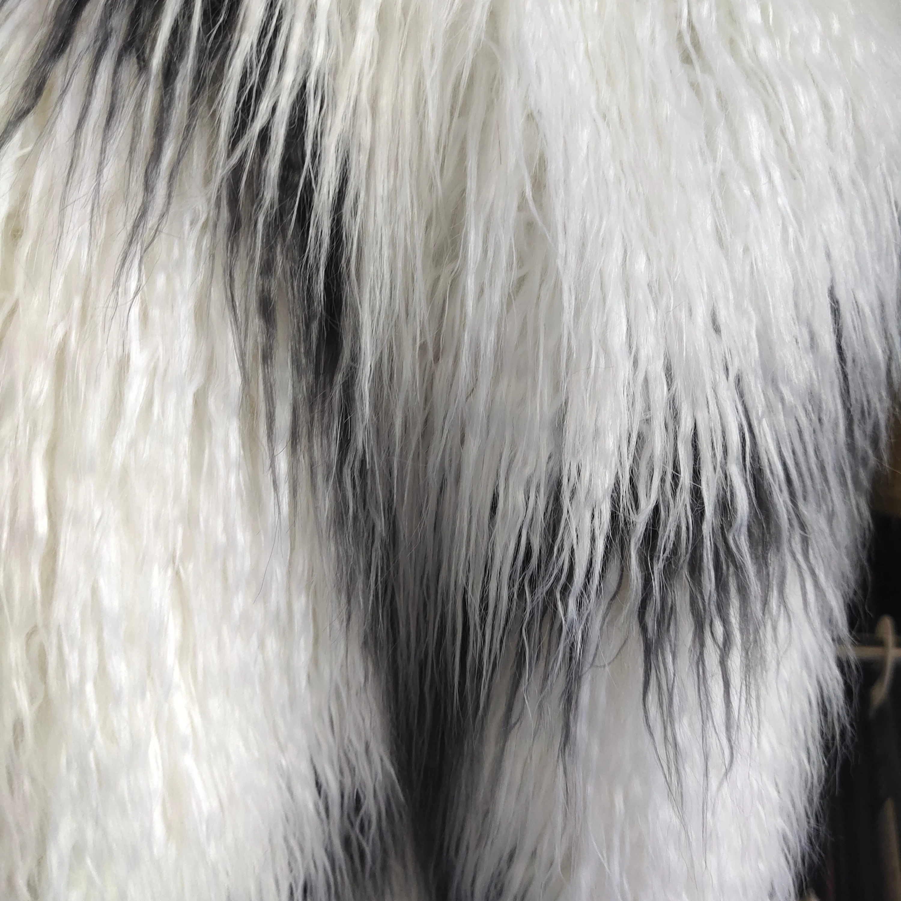 
2020 newest quality artificial faux white mongolian fur fabric 