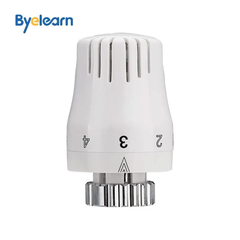 M30*1.5mm plastic trv head ABS White Temperature Control Thermostatic Radiator Valve Head