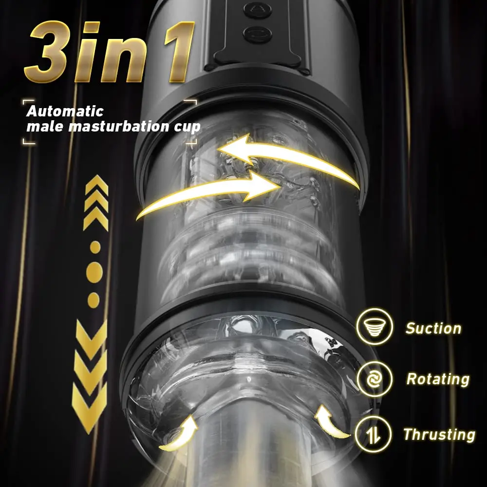 Automatic Telescopic Masturbation Cup Penis training Aircraft Cup Male Masturbator Pussy Sex Machine Adult Sex Toys For Men