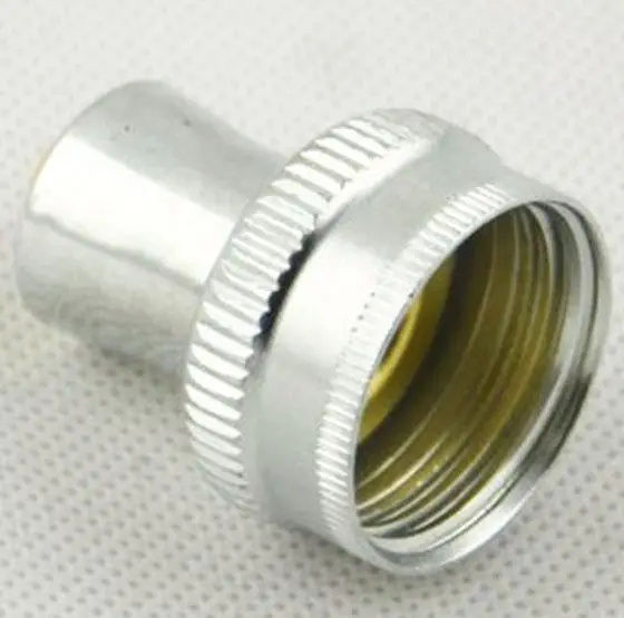 Washing machine water hose metal coupling