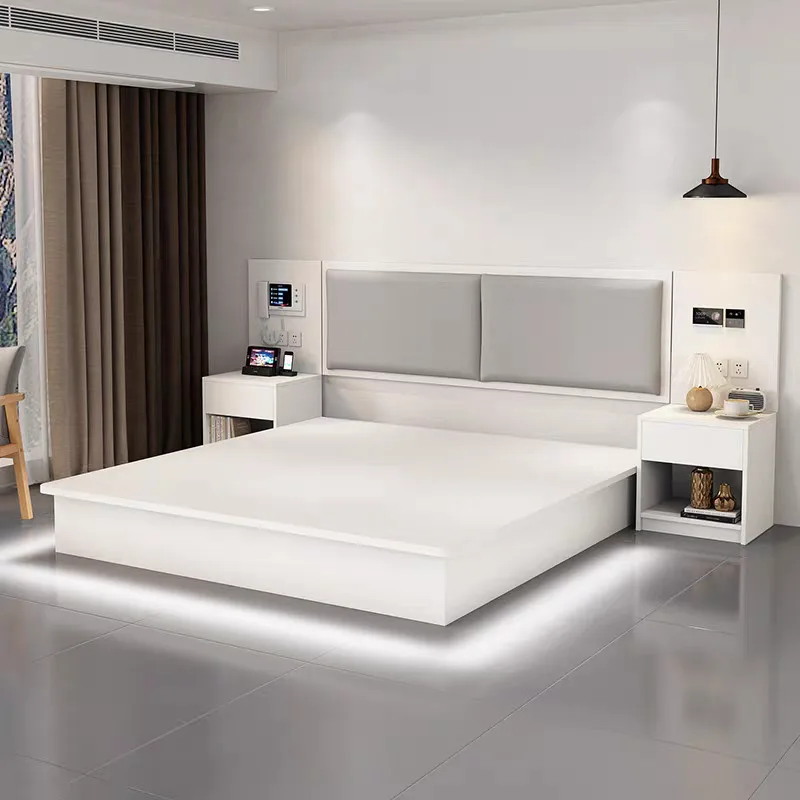 Modern Apartment Furniture Manufacturers 3-Star Hotel King Size Bedroom Set