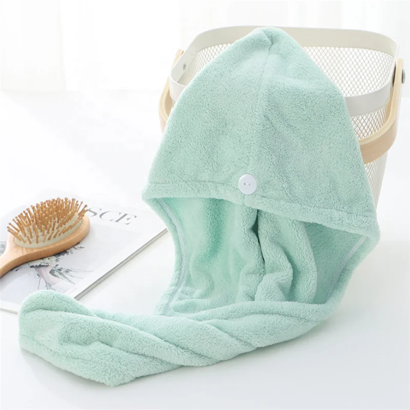 Оптовая продажа тюрбан из кораллового флиса/кораллового бархата премиум-класса микрофибры полотенце твист плюшевый для сушки волос