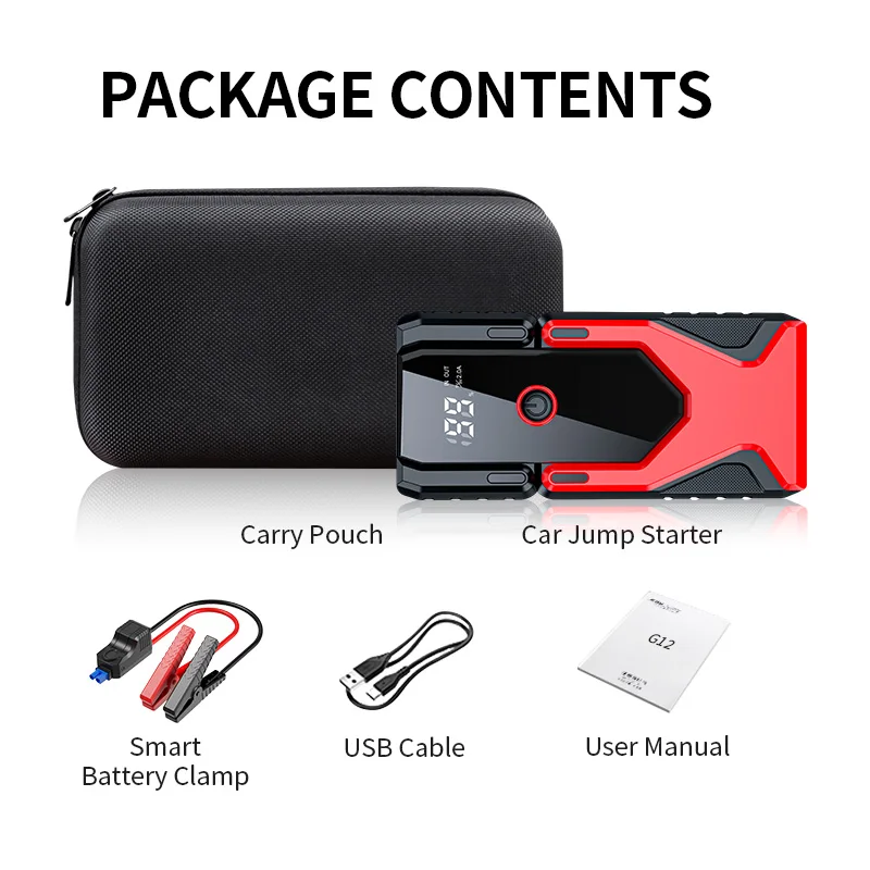 Jump starter 12V starter CARTED factory wholesale direct supply hot sales 16000mAh car Jump starter for 12V car