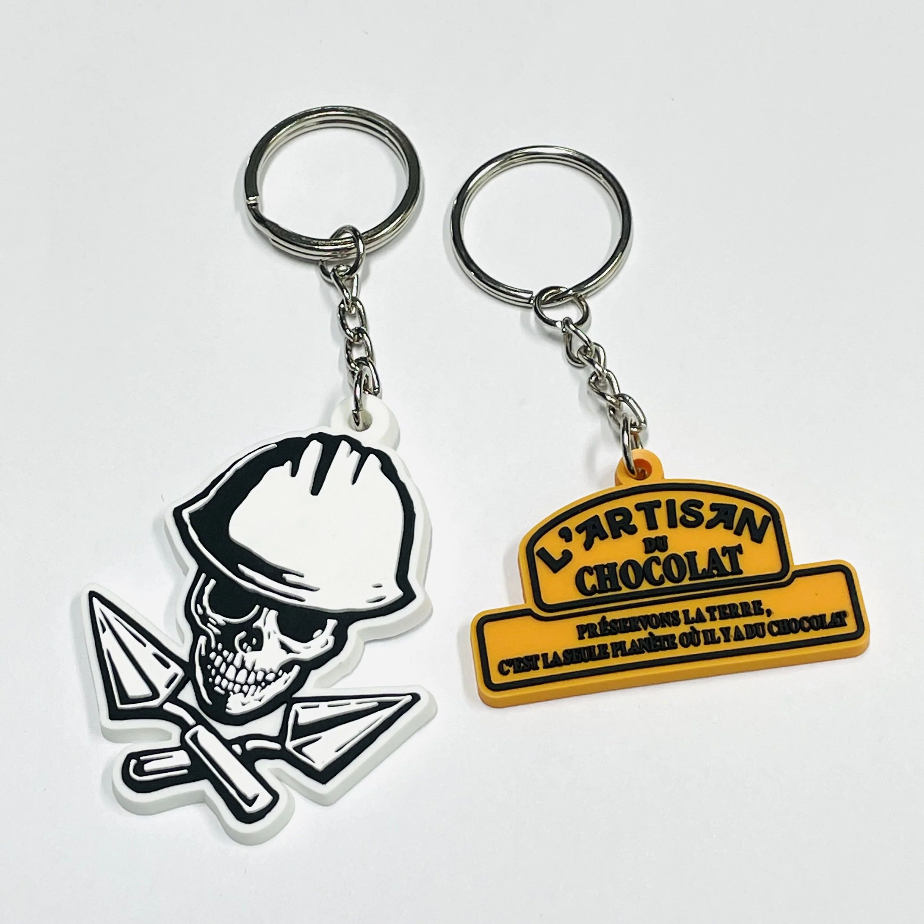 2024 New Style Silicone Rubber Key Chain Custom Logo Soft Pvc Wholesale 2d 3d Keyring Cute Cartoon Anime