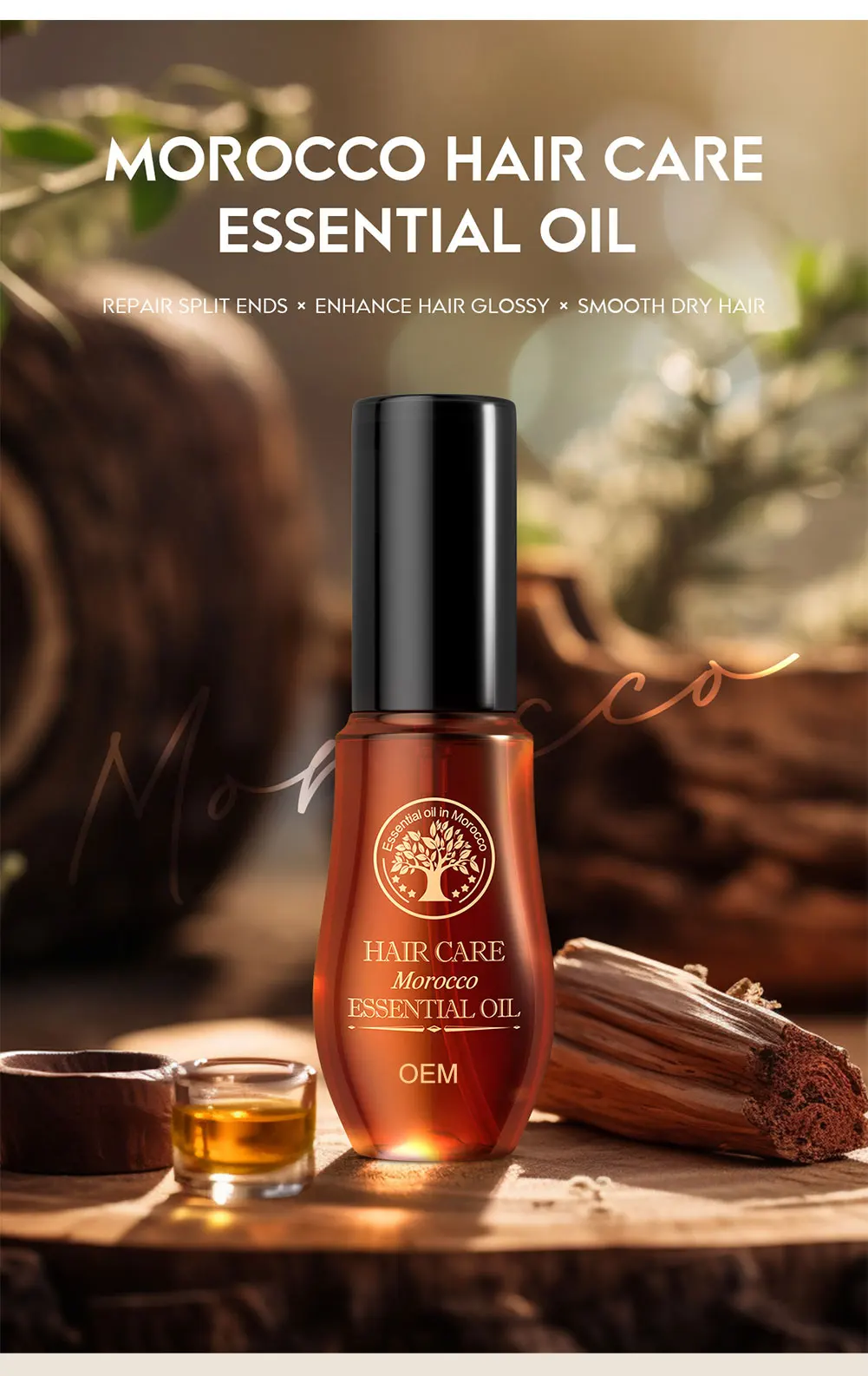 Morocco Argan Oil Hair Care Essence Repair Dry Damage Hair Treatment Cosmetics Keratin Nourish Scalp Glycerine Nut Oil