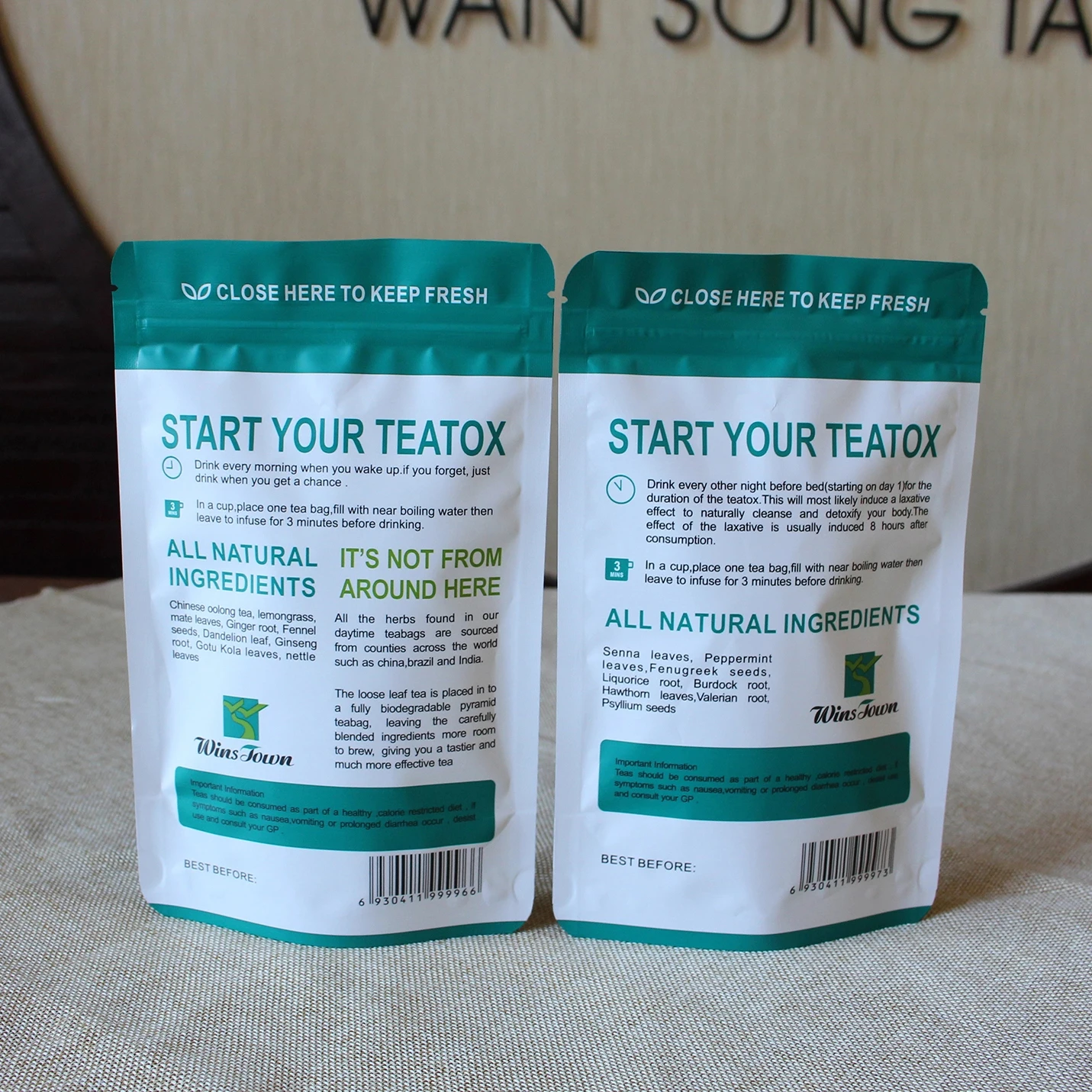 Tea bag 14 day slim tea the minceur ventre plat weight loss fat burning herbal healthy slimming tea