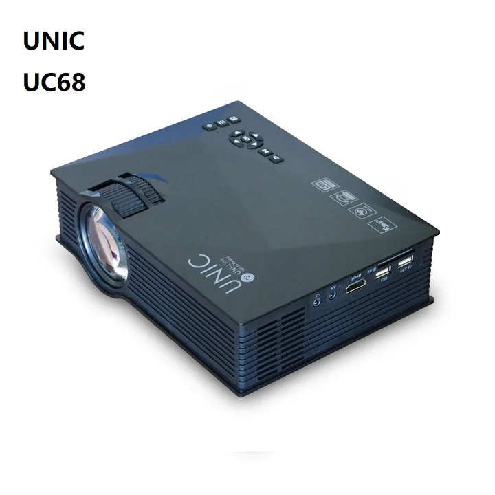 UNIC high lumens low cost projector logo projector home cinema LCD LED projector UC68