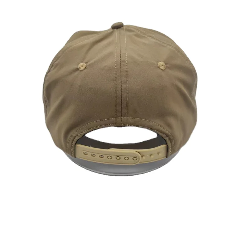 High quality unstructured wholesale custom blank waterproof nylon rope snapback hat gorras