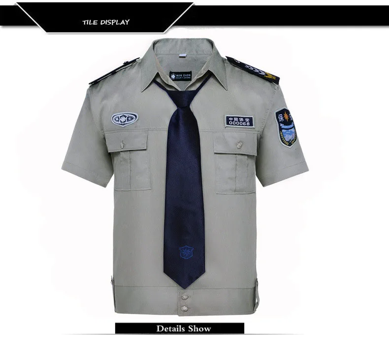 Private Security Guard Uniform Tactical Grey Security Uniform