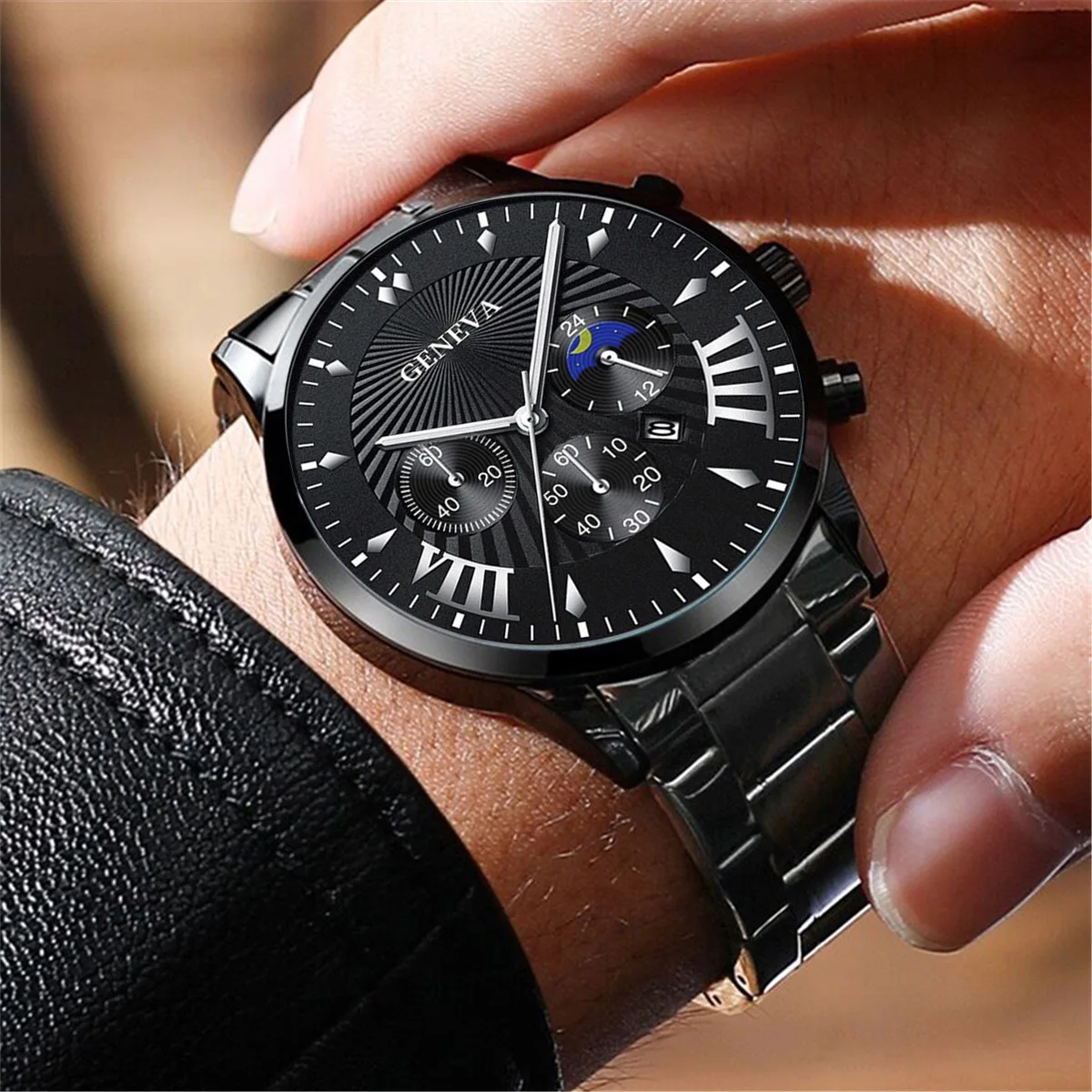 wholesale men watch and bracelet gift set for men