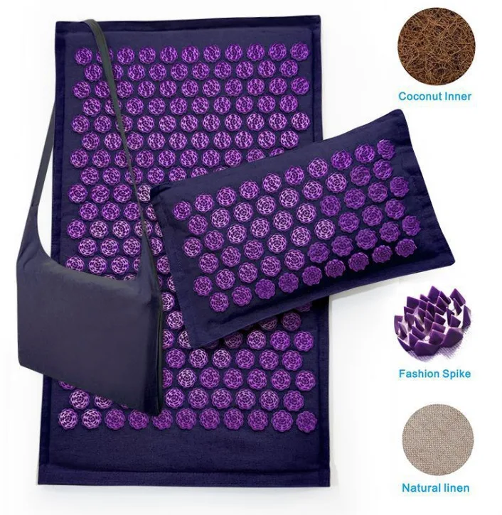 2022 new health massage mat rose round spiked acupoint cushion to relieve pressure pain acupuncture spiked yoga mat pillow