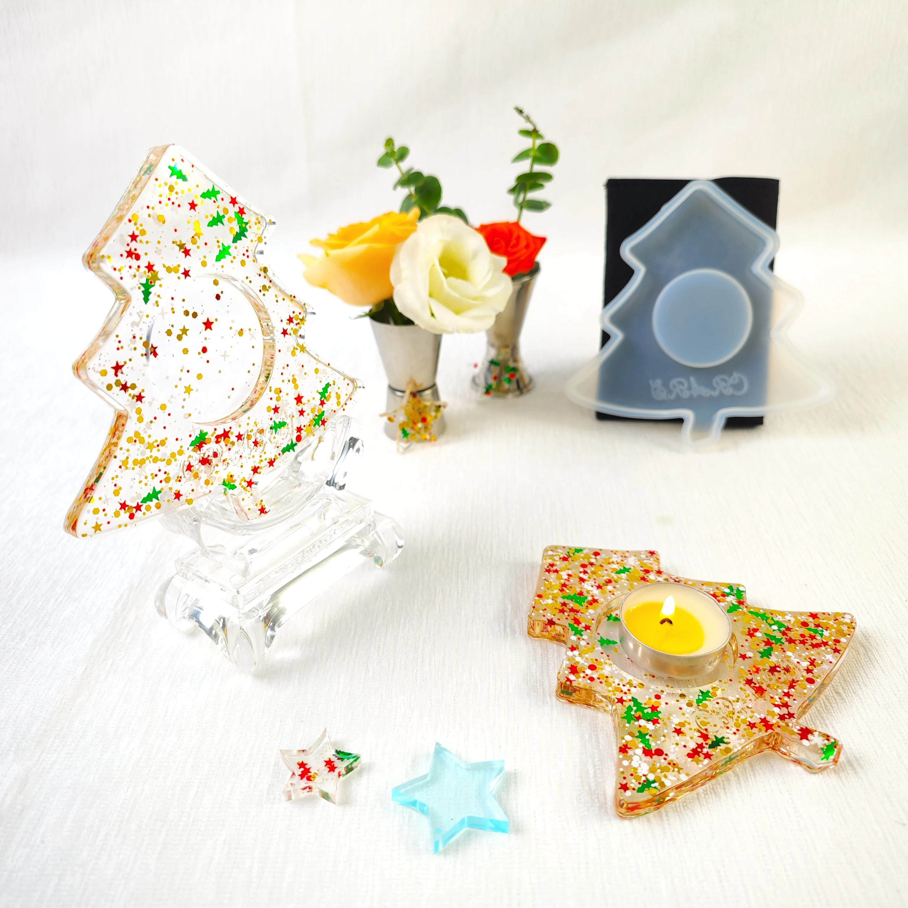 Factory Wholesale Epoxy Resin Jar Baluster Heart Silicon Mold