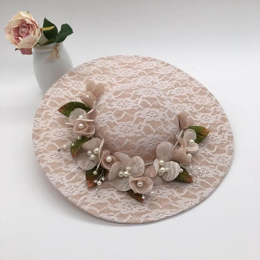 Оптовая продажа женские свадебные белые шляпы для церкви чайной вечеринки