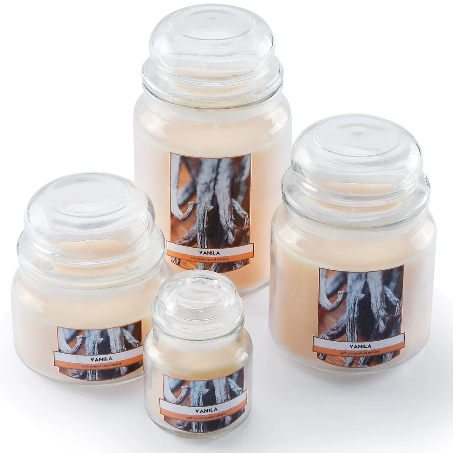 Factory 2024 Popular New Wholesale Yankee Style Soy Wax Scented Candles With Big Glass Jar Lid