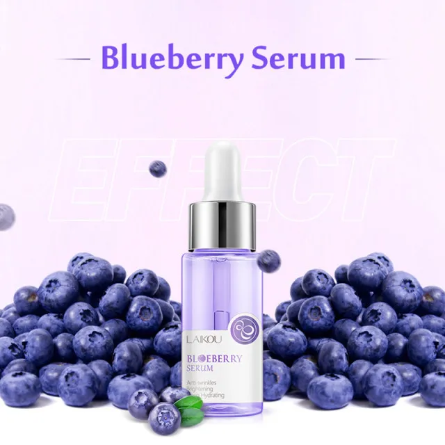 Blueberry Whitening Skin Face Serum Anti Wrinkle Face Serum Shrink Pores Anti-Aging Moisturizing Skin Care Serum