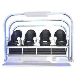 2023 New Arcade Game 4 Person 9D Virtual Reality Simulator Roller Coaster Shooting Games For Amusement Park