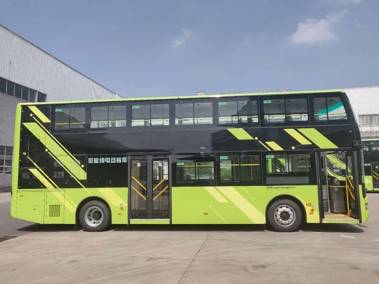 China 30-61 seats place 11 meters pure electric power motor sightseeing public tourists double-deck bus transportation vehicle