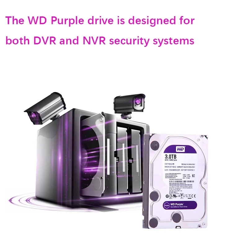 WD40PURZ HDD жесткий диск твердотельный накопитель Флешка Frozen 4 ТБ 8 наблюдения класса фиолетовый SATA 6 ГБ/сек. в наличии