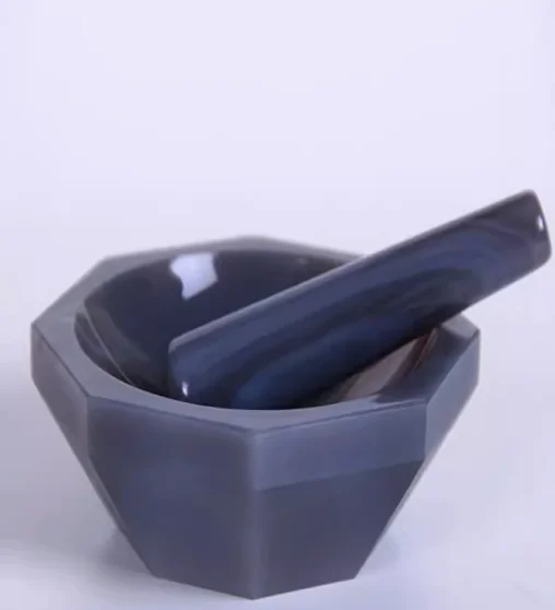3 inches high purity agate mortar for milling