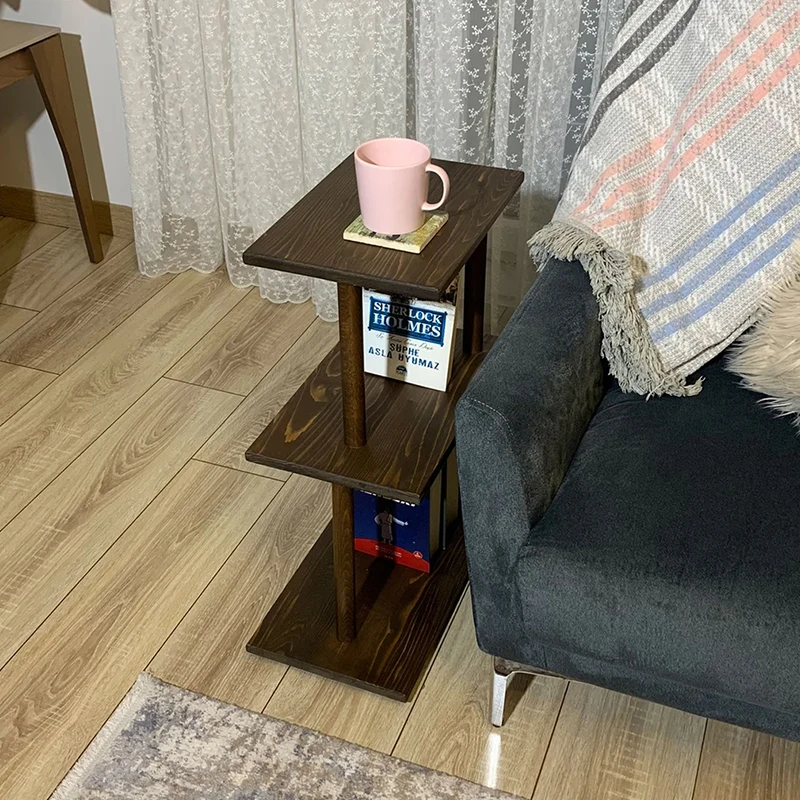 Wooden sofa storage rack, bookshelf, living room storage rack,Customized furniture manufacturer,OEM/ODM