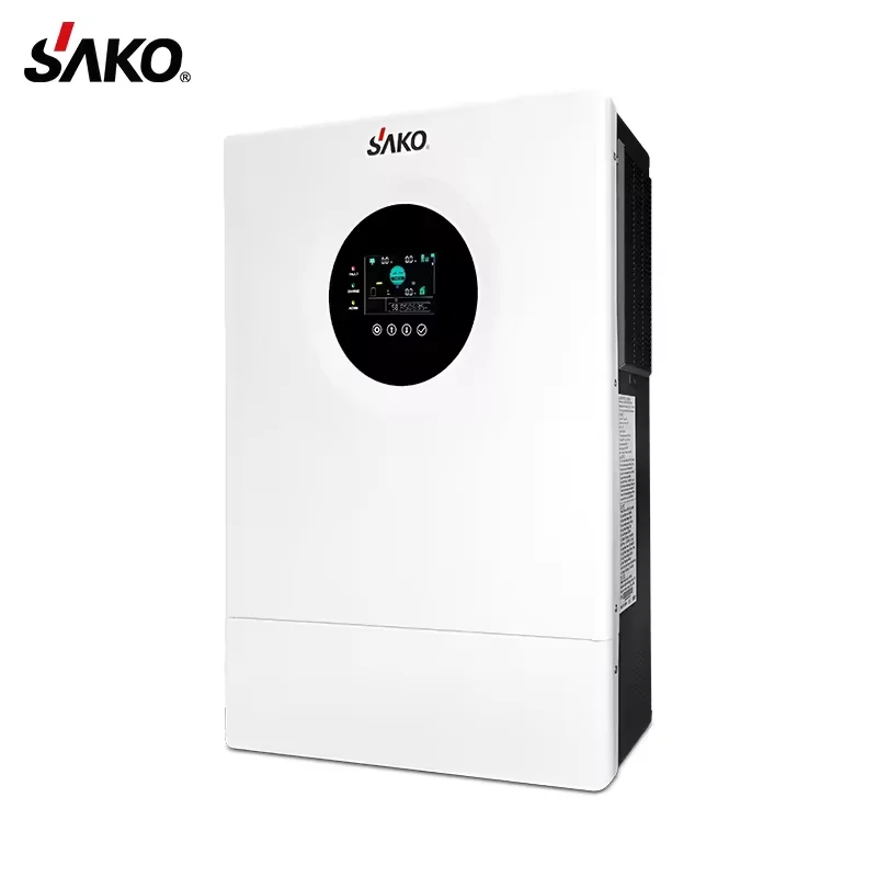 Split Phase Inverter SAKO 5KW On/Off Grid Hybrid Solar Inverter Built- in MPPT 80A 100A Solar Controller With Wifi
