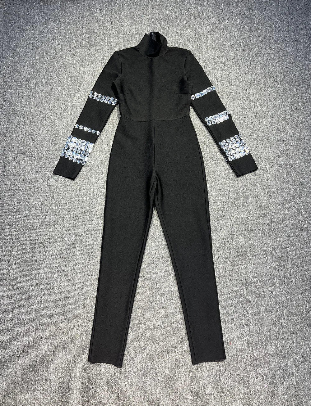 JB2240 High Quality Classy Women Clothing Crystal Jumpsuit Women Rhinestone Womens Jumpsuits Playsuits