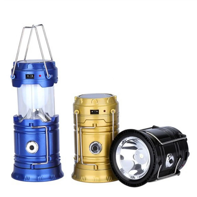 PC Bright Portable Camping Outdoor Light, Rechargeable Led Light Lanterns Camping Lamp Torch Led Light Solar Camping Lantern