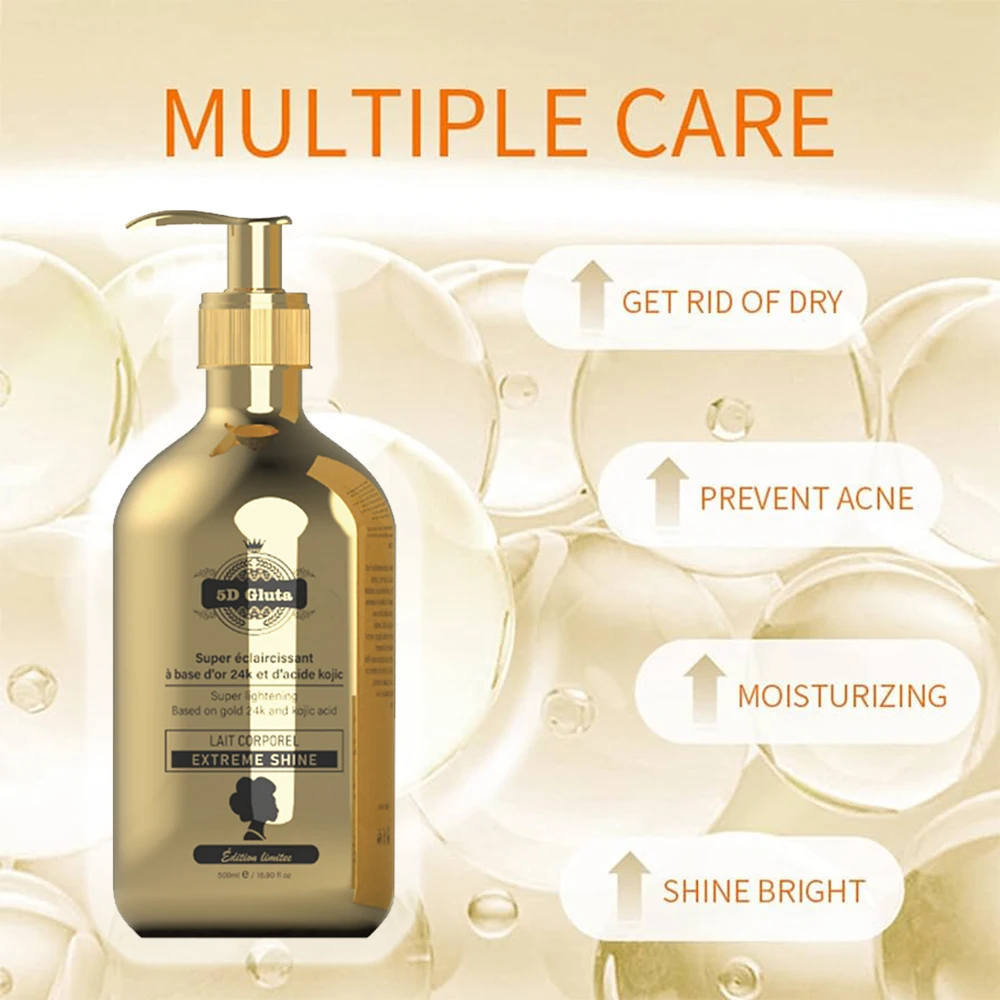 24K kojic acid super lightening in 7 days results body lotion BODY MILK EXTREME SHINE anti aging, smooth skin body milk