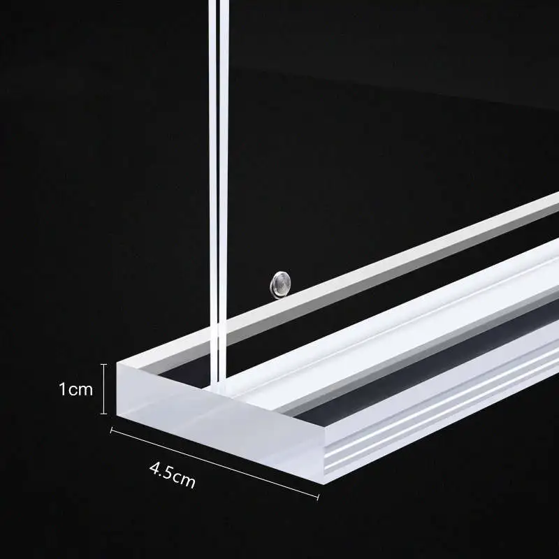 Wholesale Double side acrylic T shape table top display stand A4 size Menu Display clear Advertising Display menu sign holder