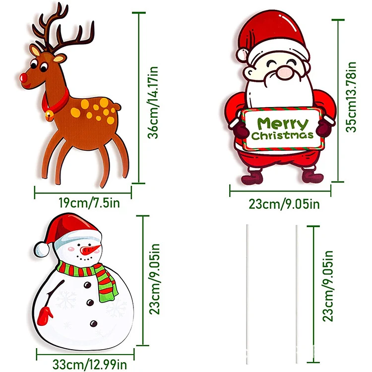 Customized Outdoor Lawn Decorations for Different Festival Independence Day USA Veterans Day Yard Sign with Stakes