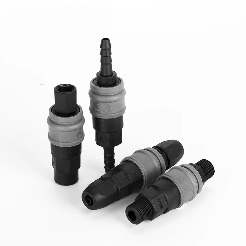 Pneumatic C-type Plastic Steel Self-locking Joint Air Compressor Pump Fitting Quick Coupling Accessories PU Tube Pipe Connector