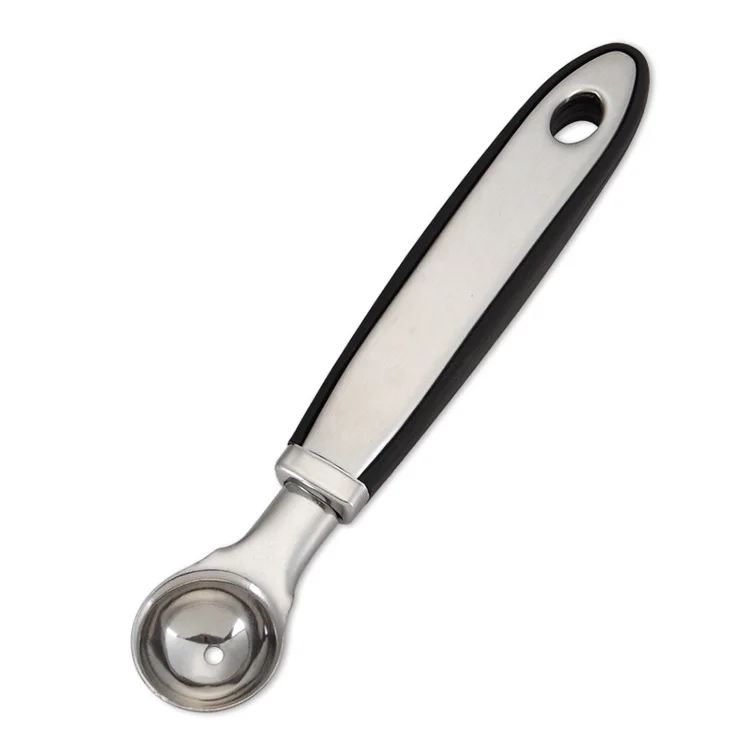 China Factory New Metal Stainless Steel Melon Baller with Non slip Handle