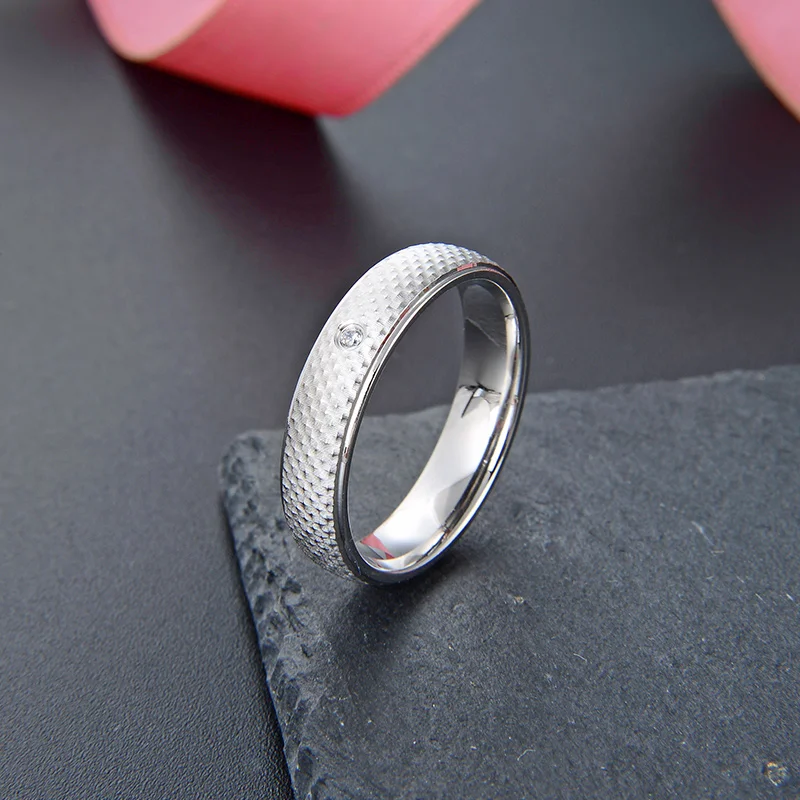 F.ZENI Fashion S925 Simple Unisex Engagement Ring