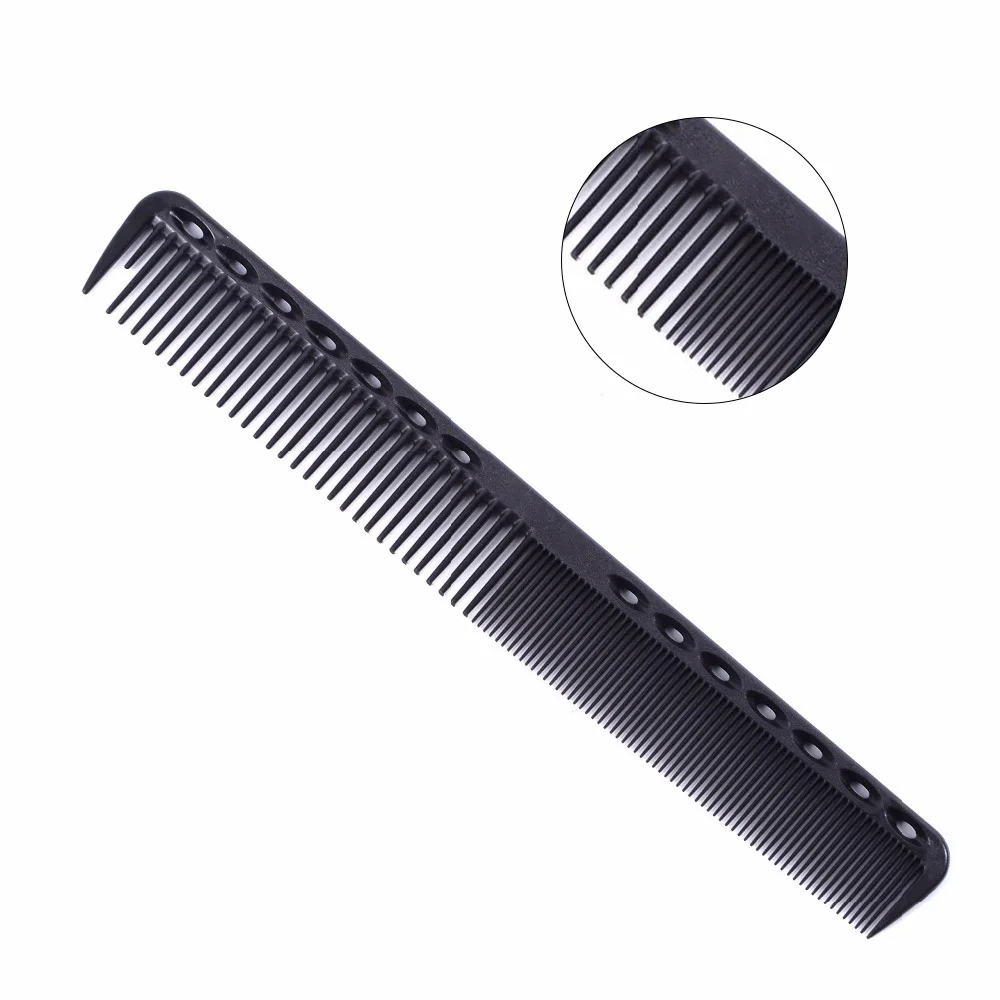 
Salon Carbon Fine Cutting Heat Resistant Barber Comb Hairdressing Styling Tool Wide Tooth Hair Comb 