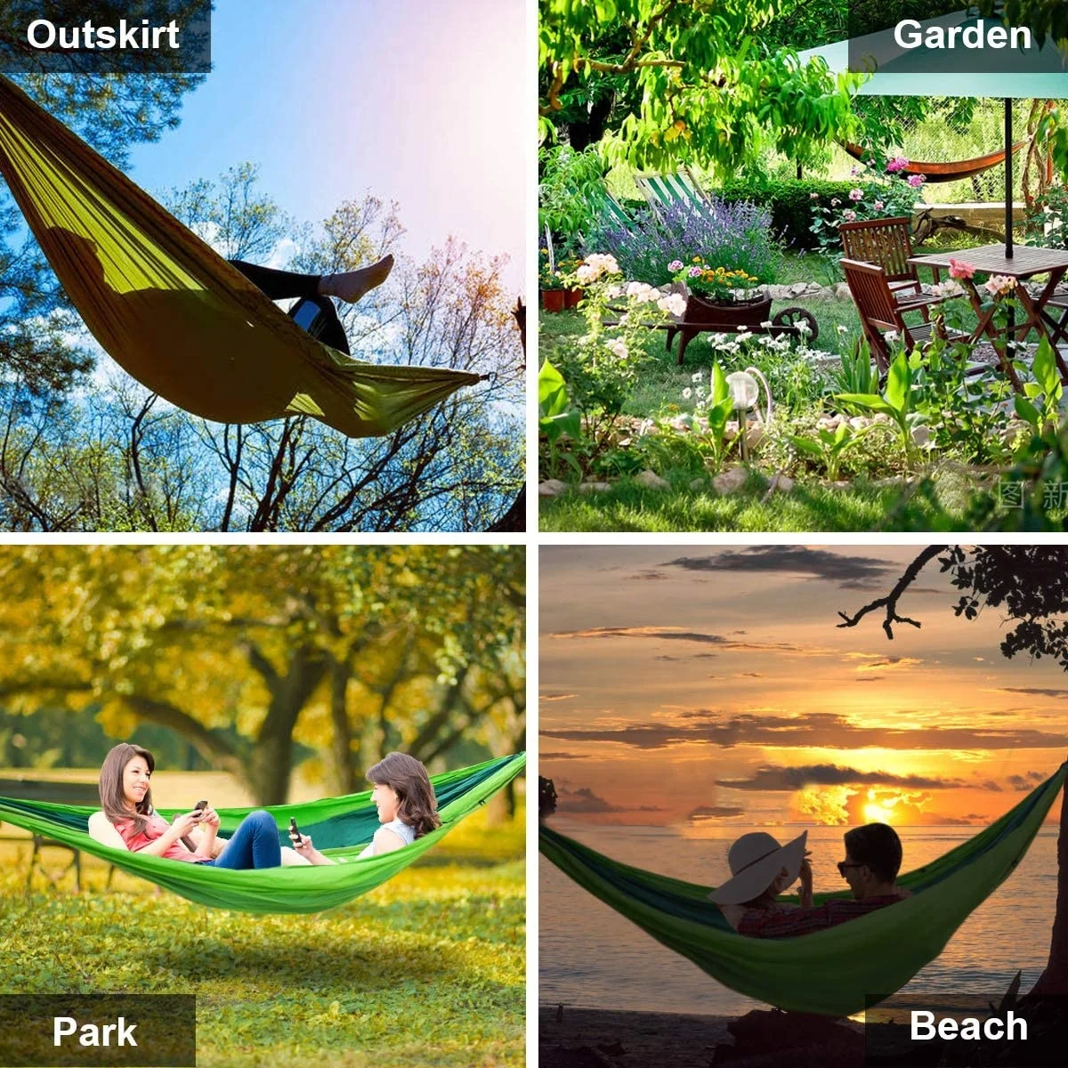 High Quality China Hammock with Mosquito Net Nylon Mesh for Camping and Hiking Single Double Camping Hammock in Various Colors