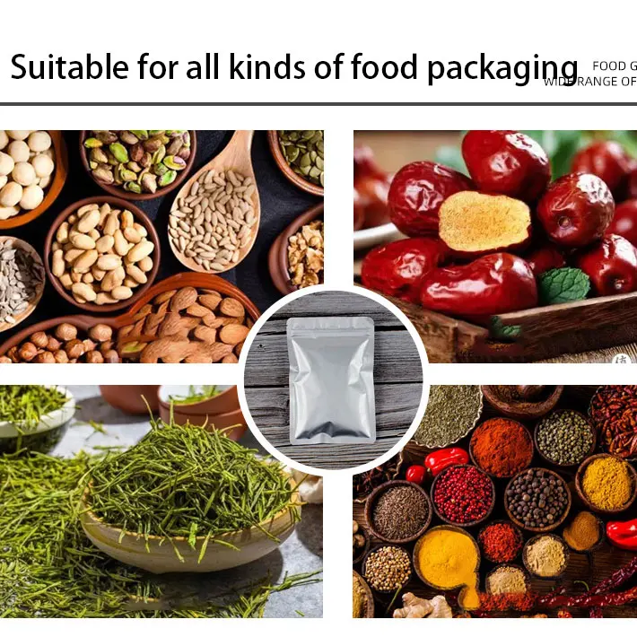 Reusable Thick Ziplock Cookies 8 Mil Child Proof Holographic Resealable Food Storage Custom Mylar Bags With Oxygen Absorbers