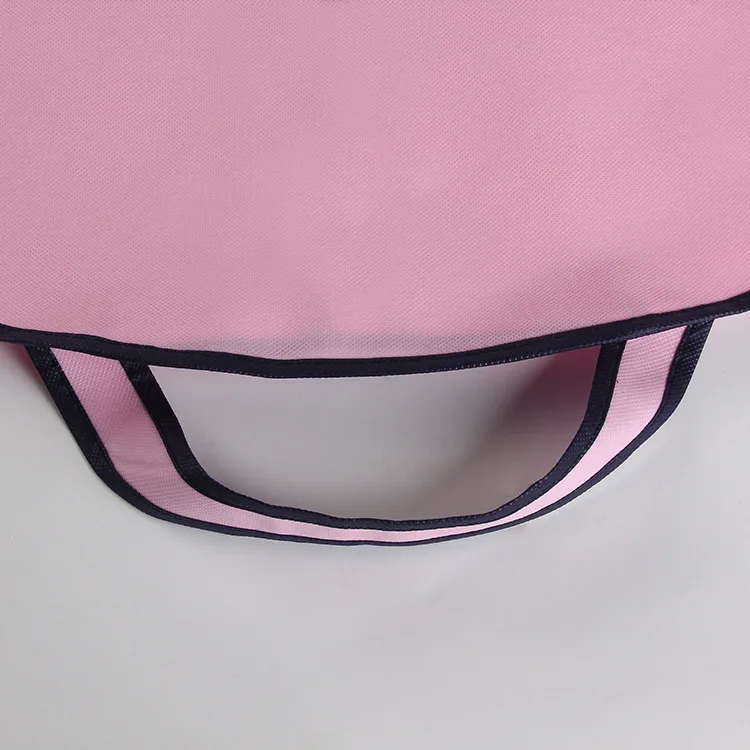 Wholesale pink long bridal wedding gown dustproof garments bag with logo