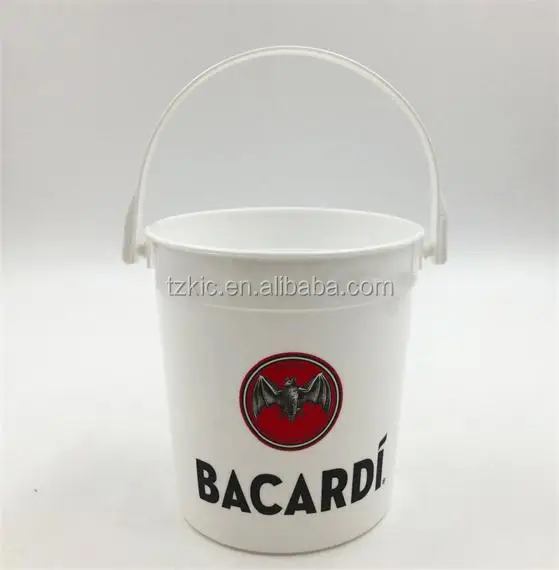  Пластиковые ведра для выпечки напитков Bacardi объемом 32 унции с