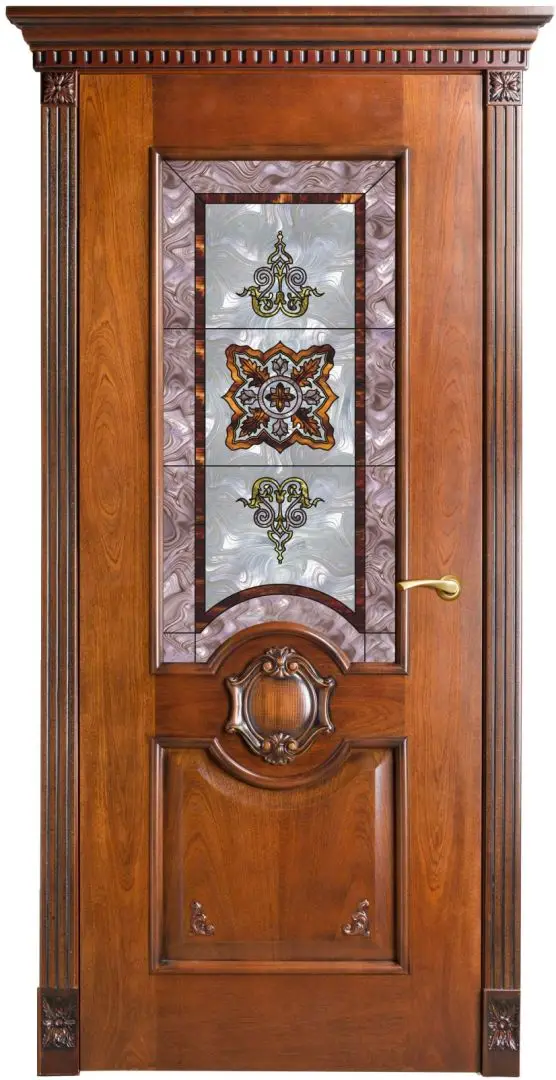 High Quality Cheap Solid Wooden Double Door Elegant Carvings Luxury Homes Fices Wooden Door