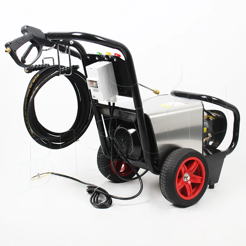 BISON China 3000 Psi 220 Volts Electric Commercial Three Phase Motor Driven Car Wash Machine Pressure Washer