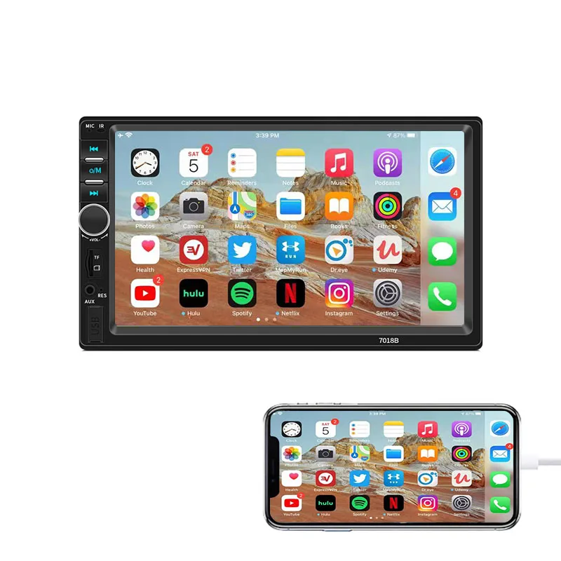 Monitor Bt 7 Inch Radio Touch Screen MP5 tv car tape