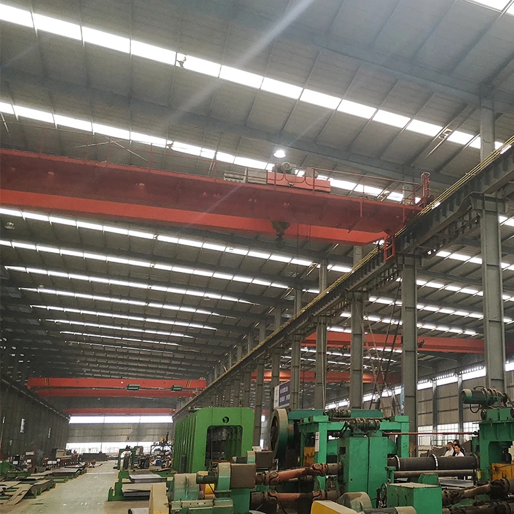 Overhead Crane 5 Ton 12 Meter Single Girder Bridge Crane For Industry Workshop