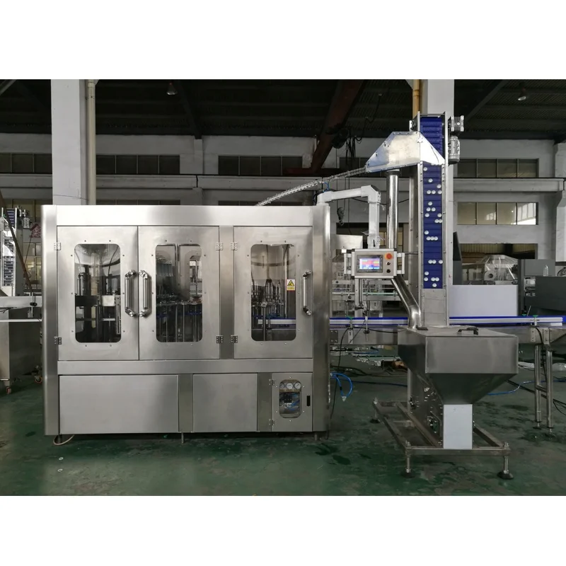 
Complete CSD Carbonated Soft Drink Production Line / Filling Bottling Machine <span style=