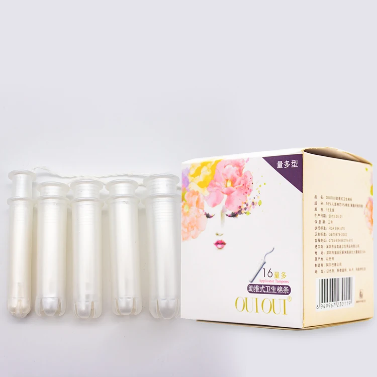 Легкий тампон органический хлопок пластиковый аппликатор Tampon