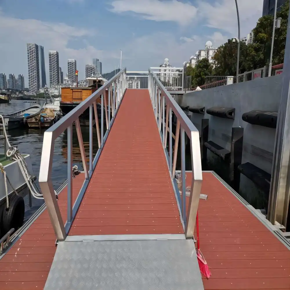 New Design Aluminium Floating Approach bridge with gangway and deck outdoor floating deck