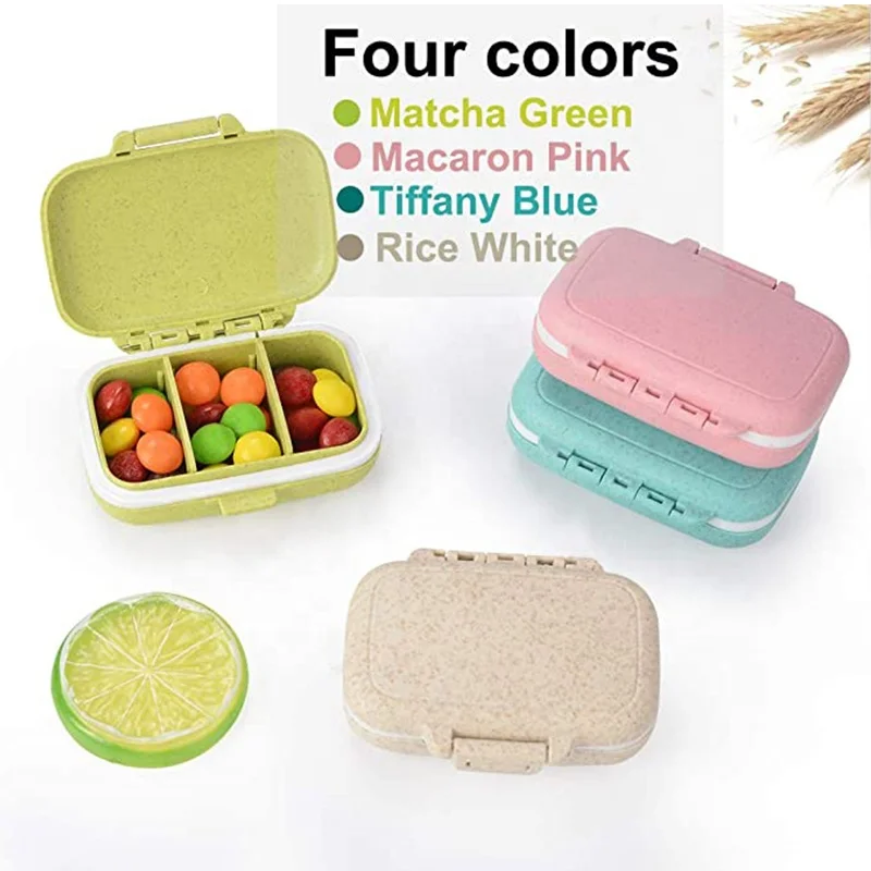 
Wholesale mini moistureproof 3 Removable Compartments Pill Box Organizer Medicine Travel Pill Case for Pocket or Purse Daily 