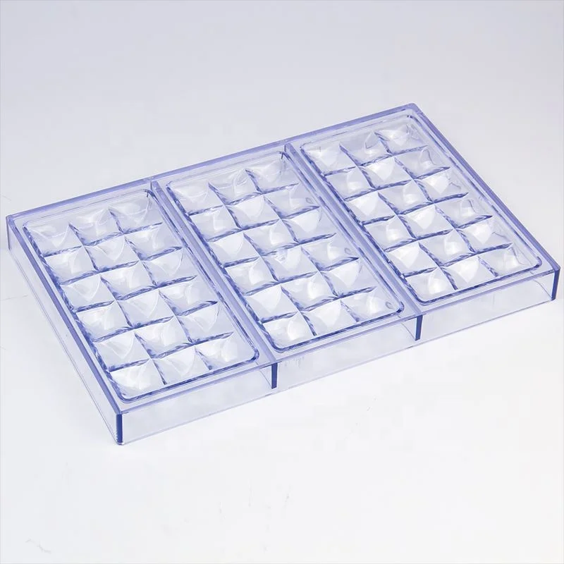 18 Cavity Wholesale Food Grade Homemade 3D Candy Custom Polycarbonate Chocolate Mold