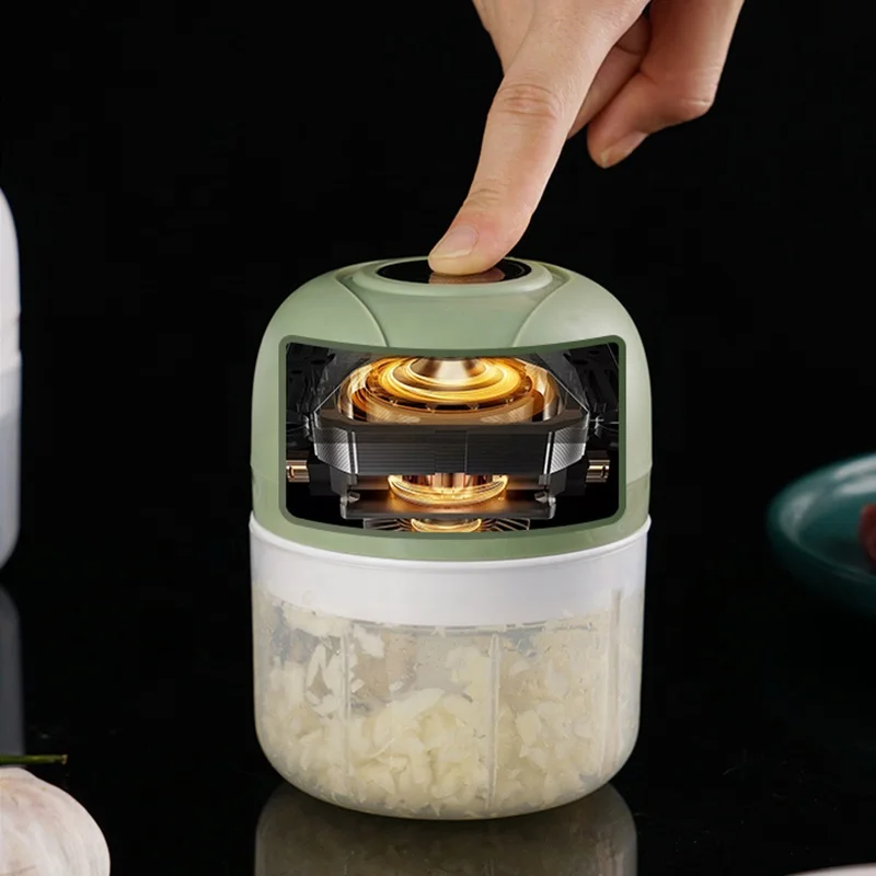 Hot Kitchen Accessory Wireless electric garlic rammer Cutter Pull meat mini electric slicer food electronic vegetable chopper