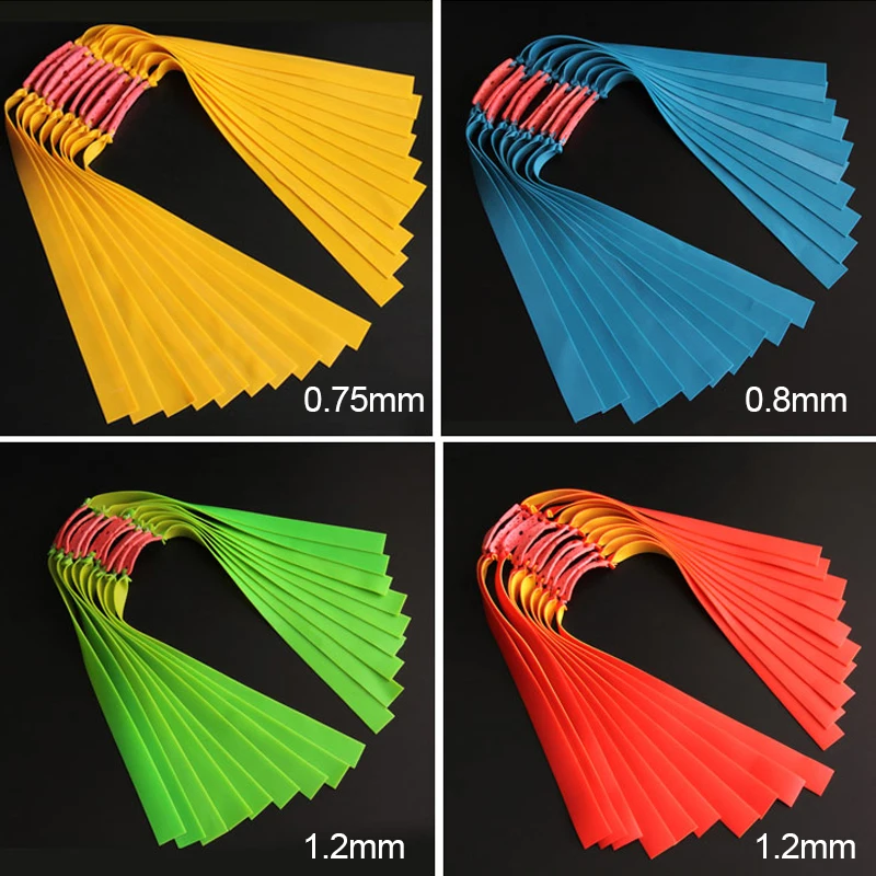 High Quality Outdoor Hunting Rubber Band 0.55mm-1.2mm Thickness High Elasticity Precision Latex Accessories Shooting Powerful